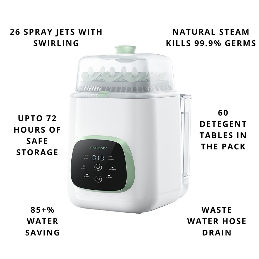 Momcozy KleanPal Pro Baby Bottle Washer & Sterilizer UAE