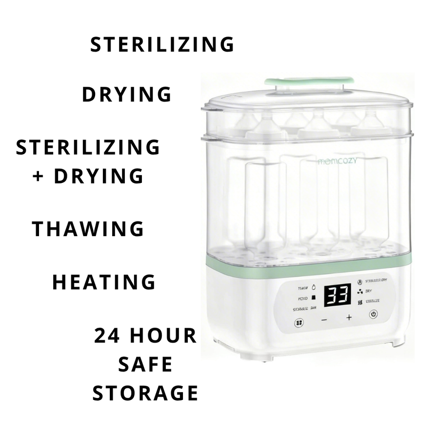 Momcozy Bottle Sterilizer and Dryer,8-in-1 Electric Steam Sterilizer