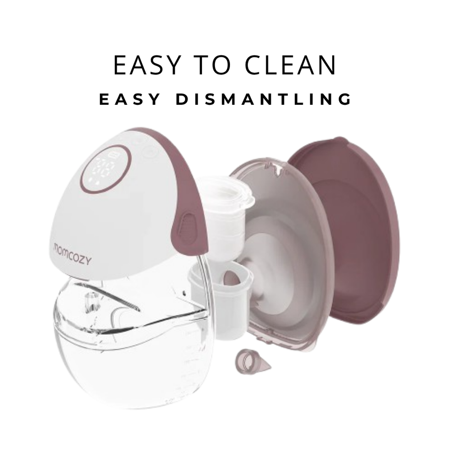 Momcozy M6 Double Wearable Mobile Style Hands-Free Breast Pump Maroon