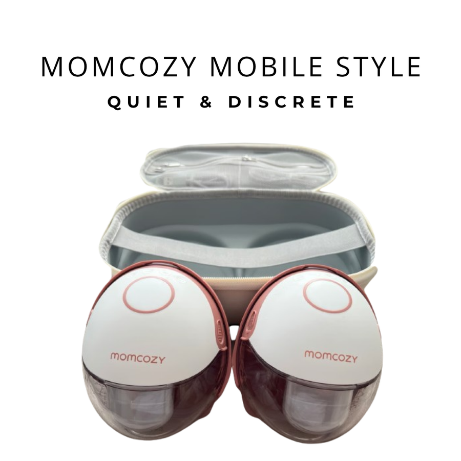 Momcozy M6 Double Wearable Mobile Style Hands-Free Breast Pump Maroon