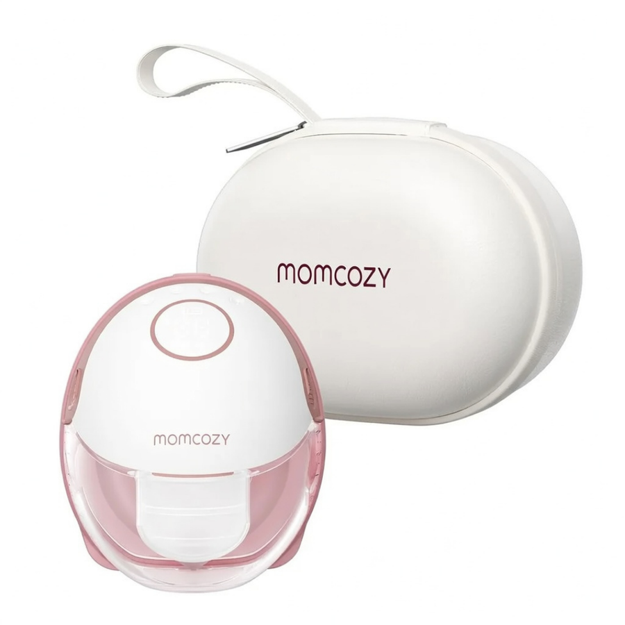 Momcozy M6 Single Wearable Mobile Style Hands-Free Ultra Quiet Slim Breast Pump Maroon