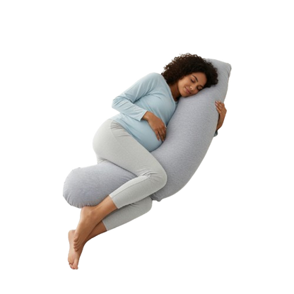 Momcozy J Shaped Pregnancy Pillow Full Body Maternity Support Pillow