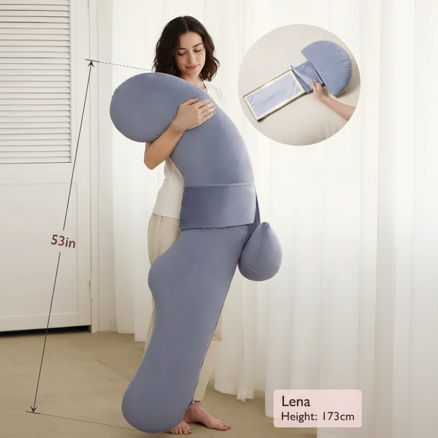 Momcozy F Shaped Pillow Adjustable Maternity Support during Pregnancy