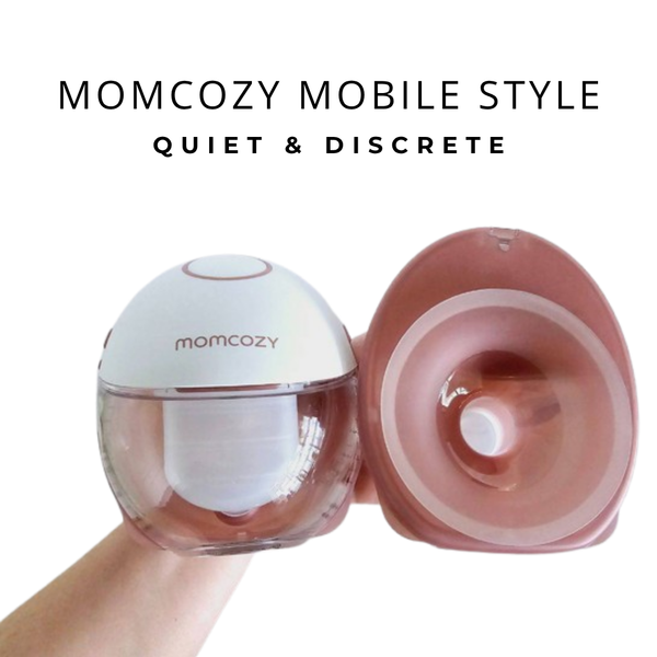 Momcozy M6 Single Wearable Mobile Style Hands-Free Ultra Quiet Slim Breast Pump Maroon
