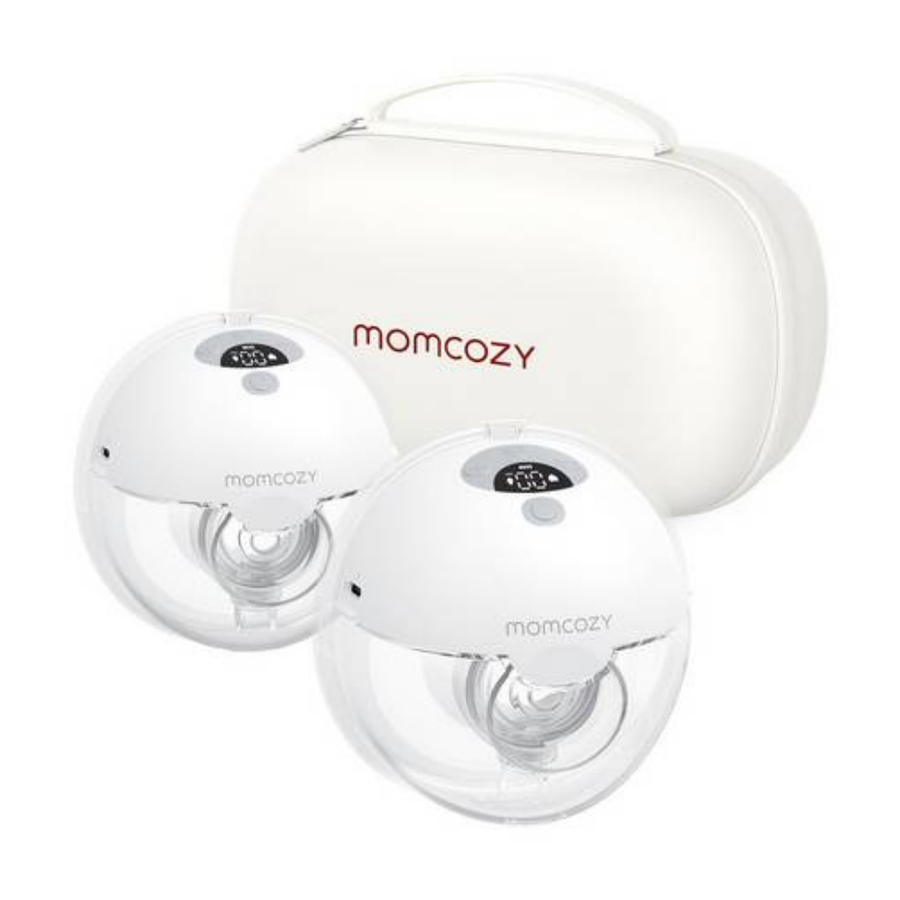 Momcozy All-in-One M5 Double Hands Free Wearable Breast Pump 3 Modes 9 Levels Grey