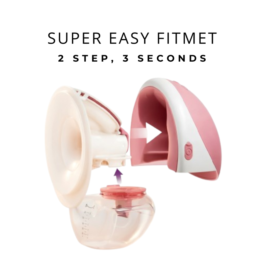 Momcozy M9 Double Mobile Flow Hands-Free Breast Pump Maroon