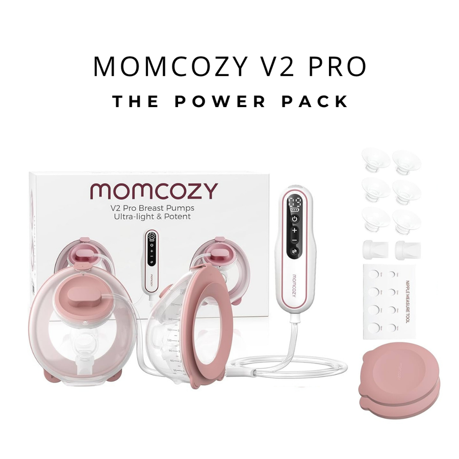 Momcozy V2 Pro Hospital-Grade Double Wearable Breast Pump Ultra-Light & Powerful