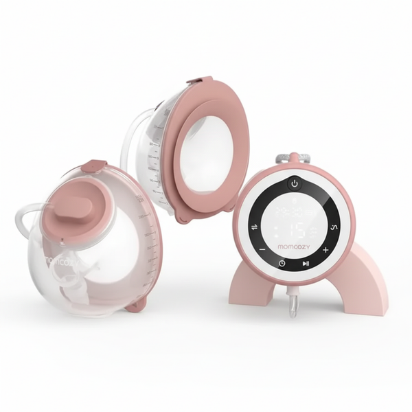 Momcozy V1 Pro Hospital-Grade Double Powerful Wearable Breast Pump White