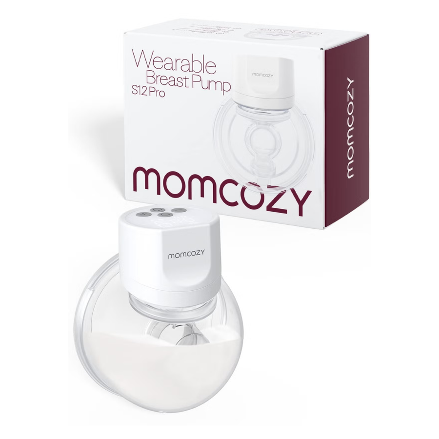 Momcozy S12 Pro Single Wearable Breast Pump Adjustable Suction 3 Modes White