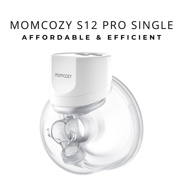 Momcozy S12 Pro Single Wearable Breast Pump Adjustable Suction 3 Modes White