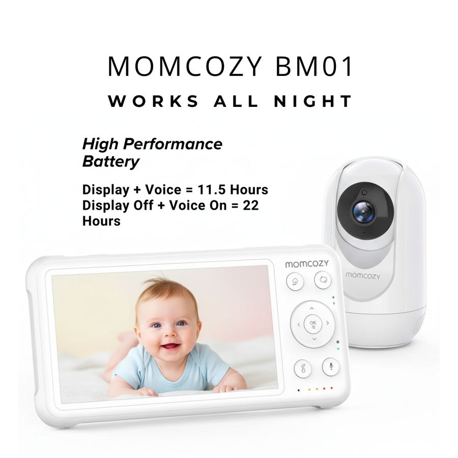 Momcozy Hackproof Video Baby Monitor UAE 5 inch HD Display 1080p Camera Non-WiFi