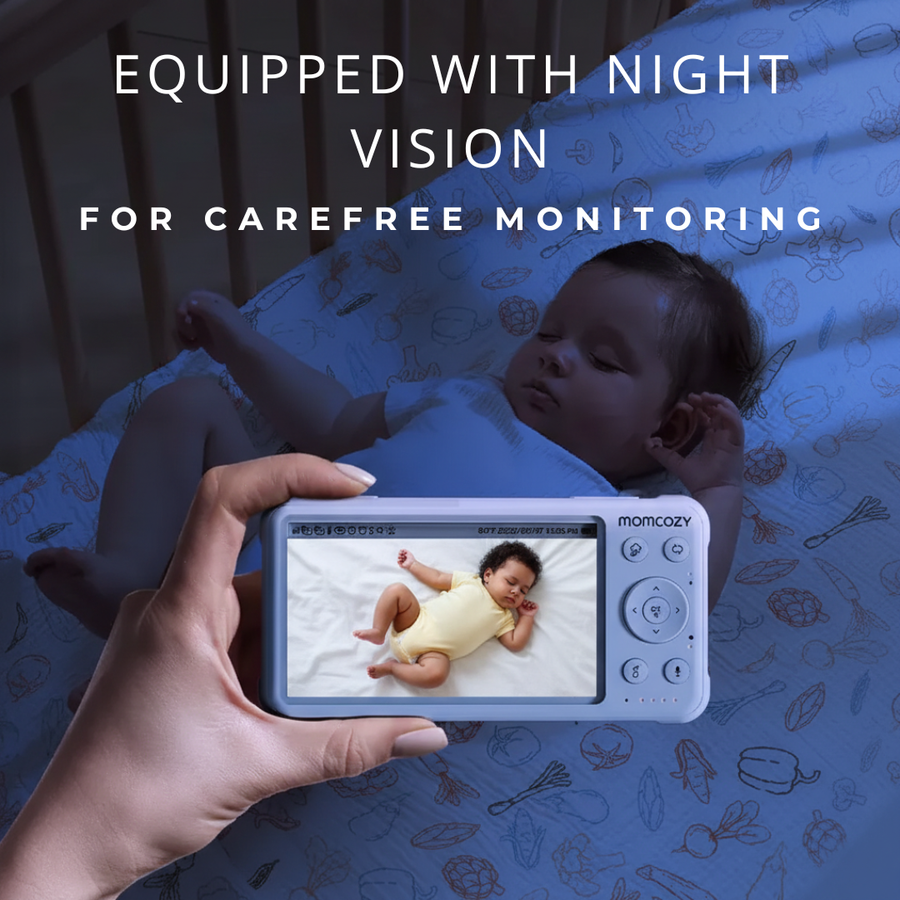 Momcozy Hackproof Video Baby Monitor UAE 5 inch HD Display 1080p Camera Non-WiFi