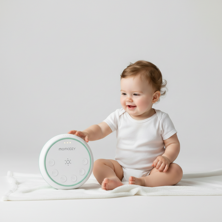 Momcozy Portable White Noise Sound Machine with Night Light