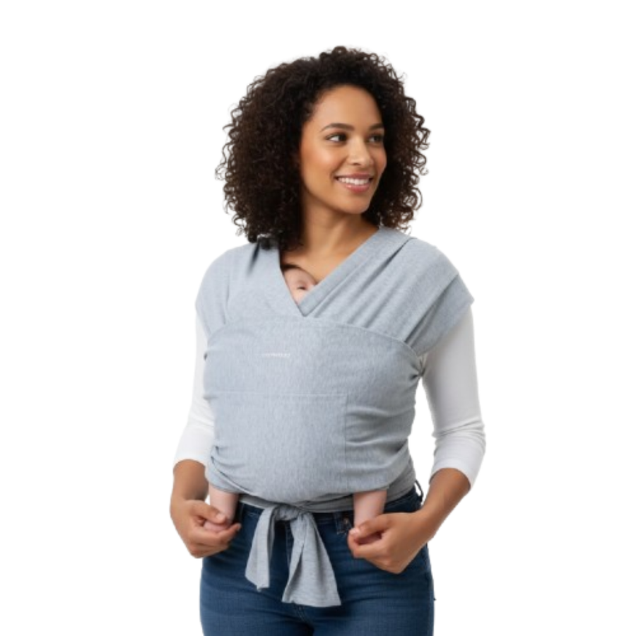 Momcozy Hands-Free Baby Wrap Carrier Swaddle Soft & Ergonomic Support