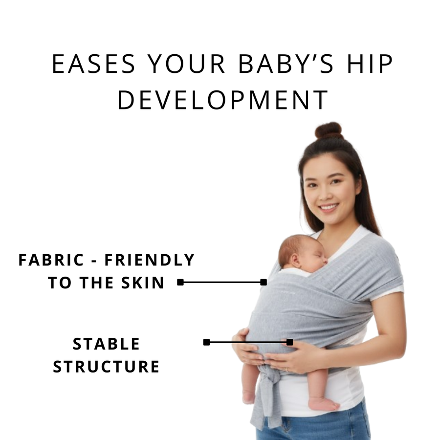 Momcozy Hands-Free Baby Wrap Carrier Swaddle Soft & Ergonomic Support