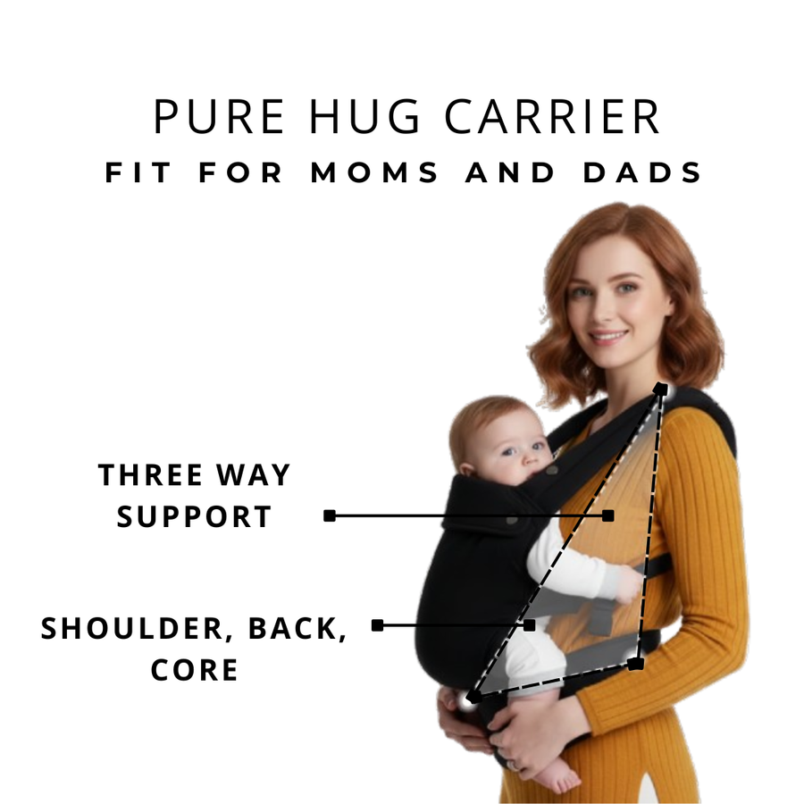 Momcozy Pure Hug Baby Carrier Safe, Soft & Hands-Free Babywearing
