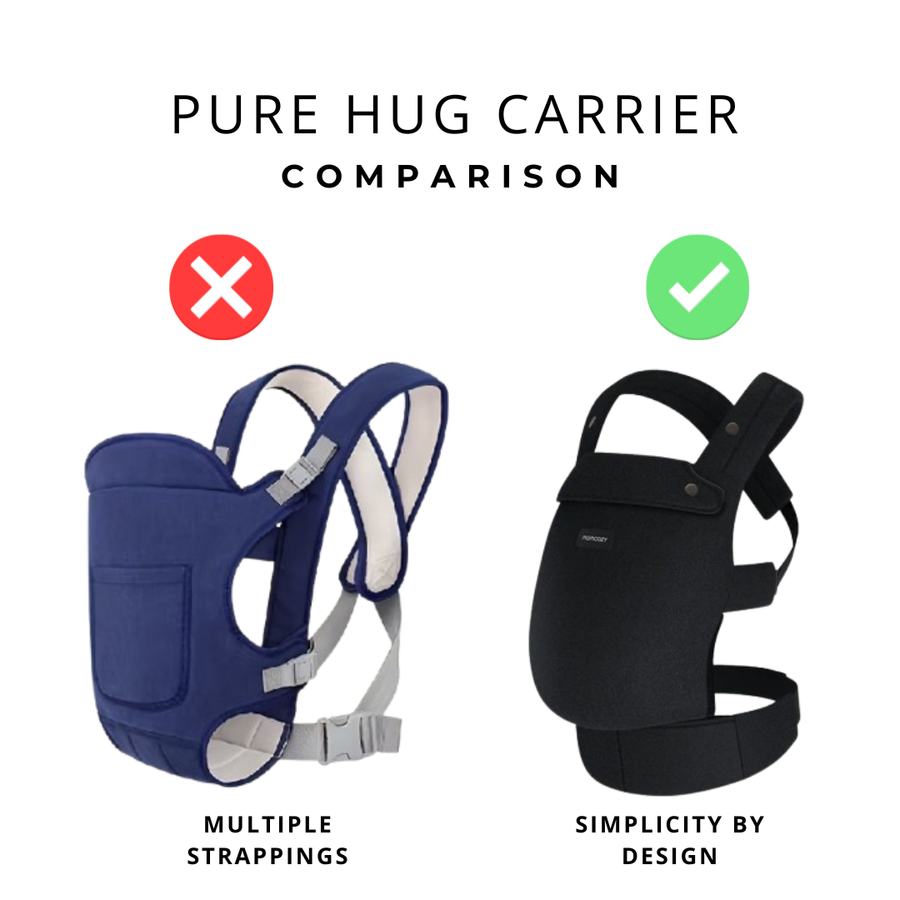 Momcozy Pure Hug Baby Carrier Safe, Soft & Hands-Free Babywearing