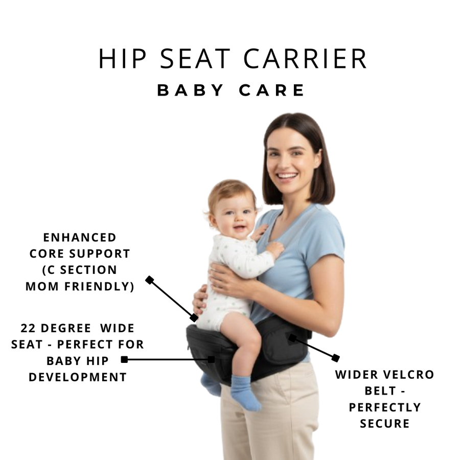 Momcozy Baby Hip Seat Carrier Ergonomic Support for Mothers Fathers & Babies