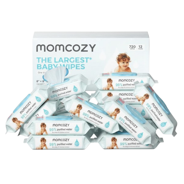 Momcozy Sensitive Extra-Large Water Baby Wipes Gentle and Safe