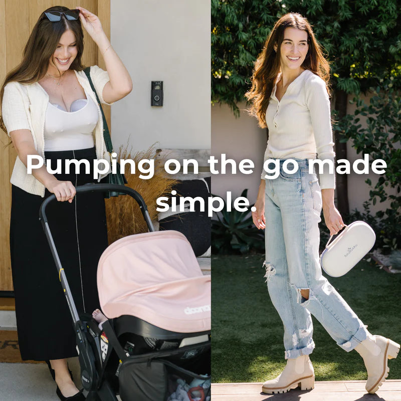 BabyBuddha Wearable Breast Pump Hands-Free Quiet Compact Discrete Purple