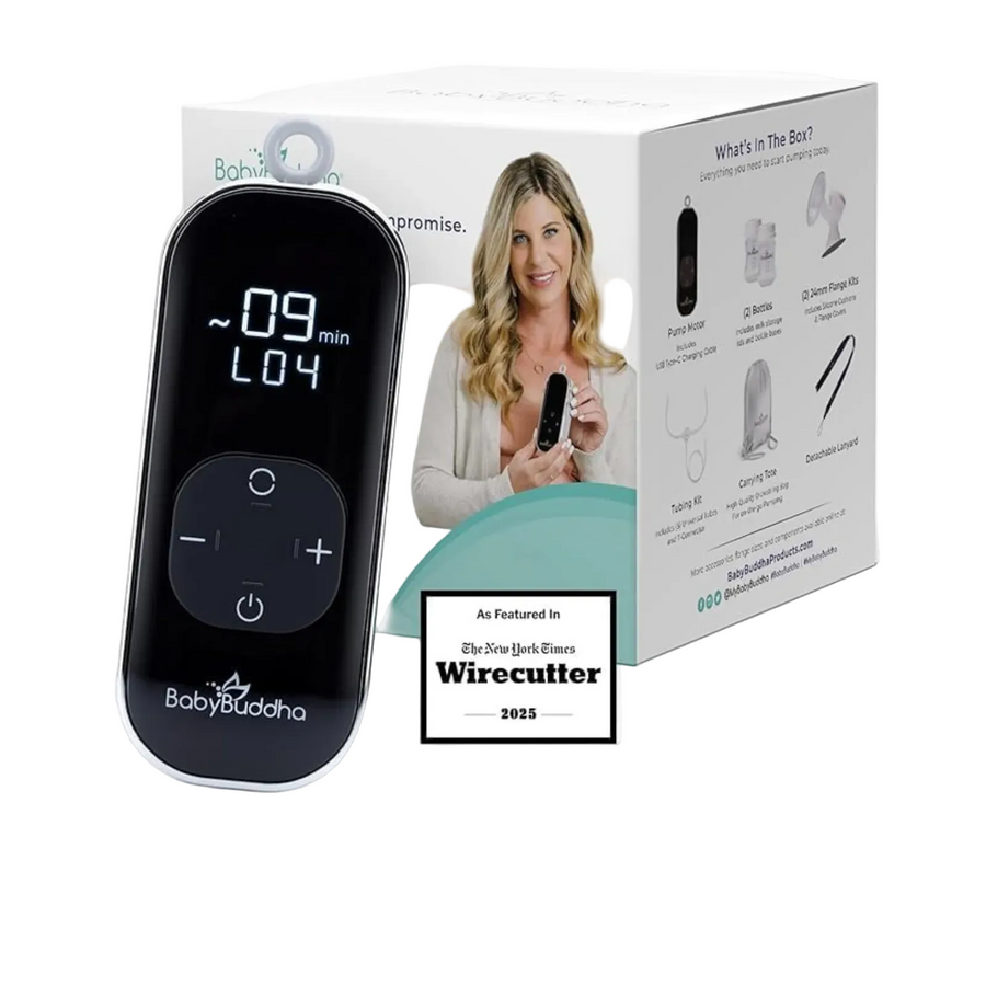 BabyBuddha 2.0 Double Portable Powerful Compact Breast Pump White