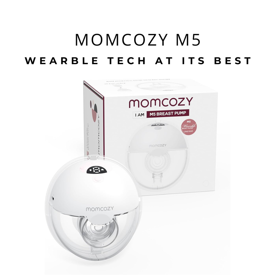 Momcozy All-in-One M5 Double Hands Free Wearable Breast Pump 3 Modes 9 Levels Grey
