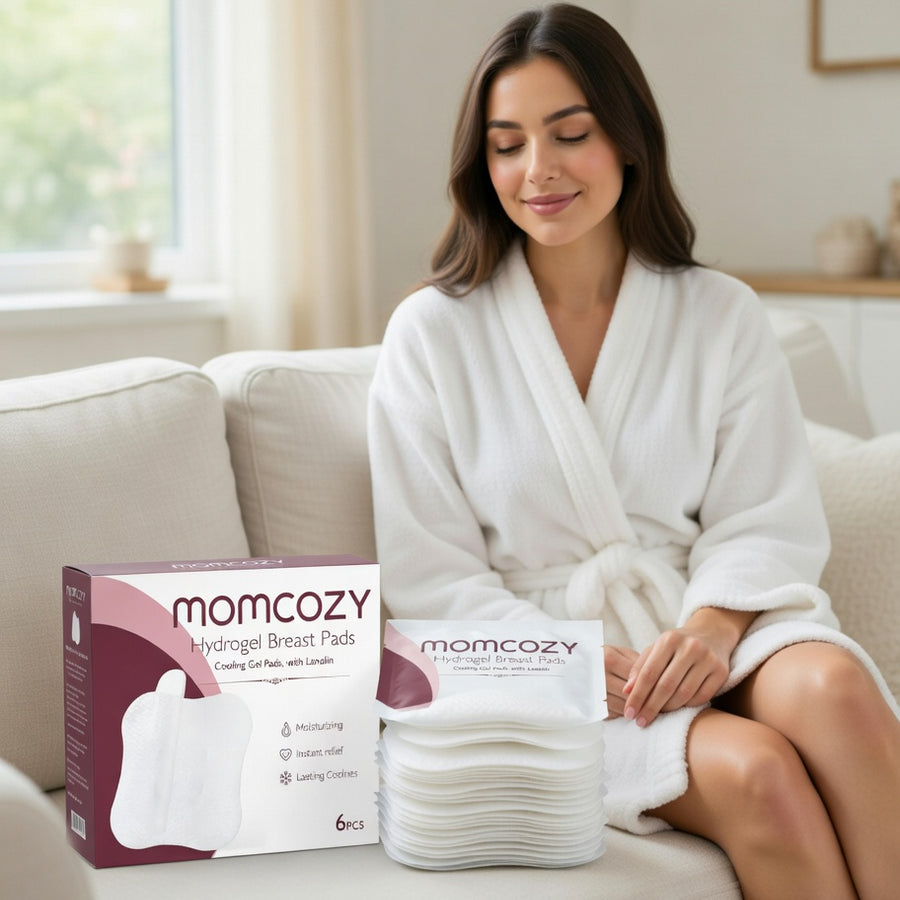 Momcozy 6 Pcs Hydrogel Pads with Soothing Lanolin